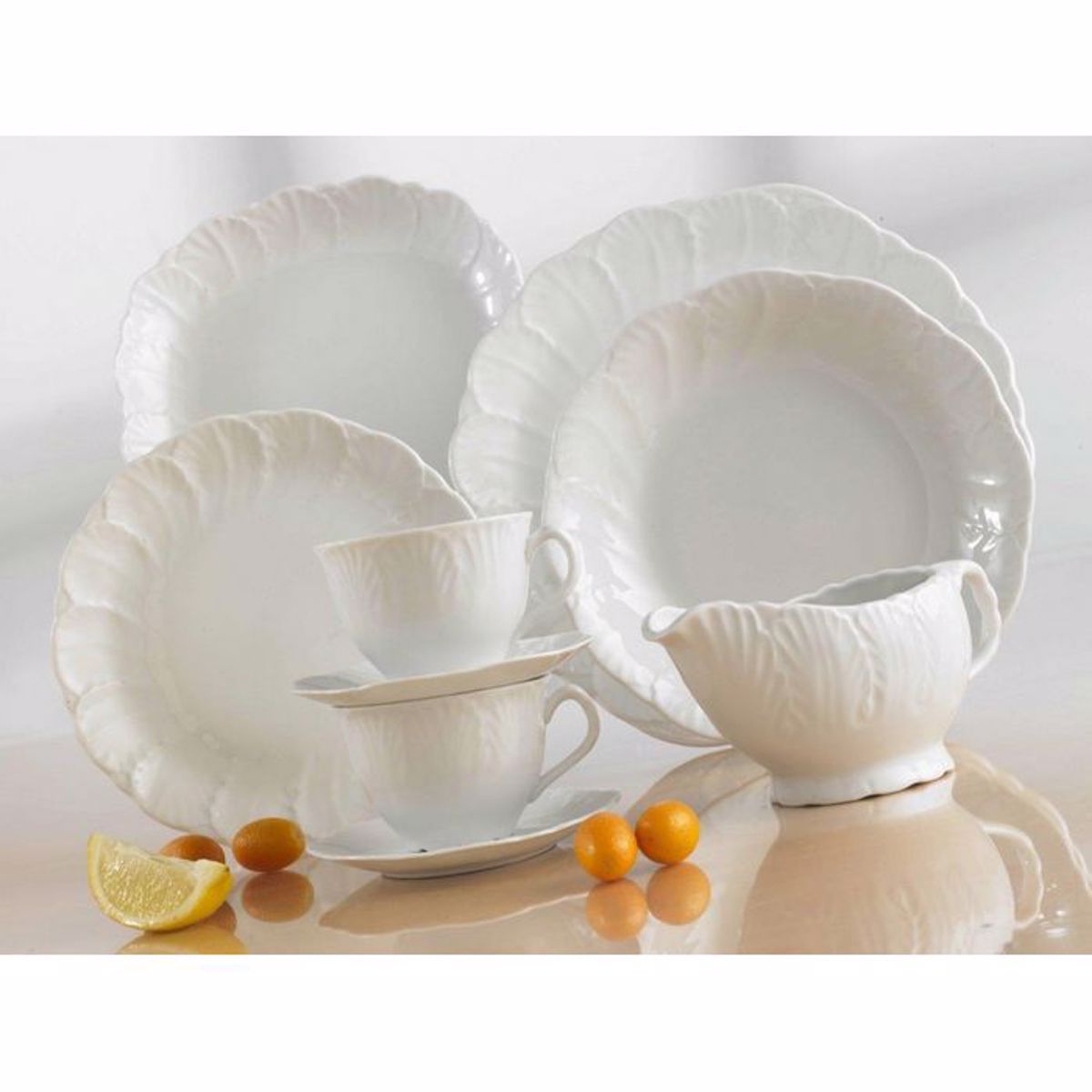 Cryspo Trio Serbitsio Fagtou 20 Temaxion Lefki Porselani 'JASMINE WHITE' 2900040